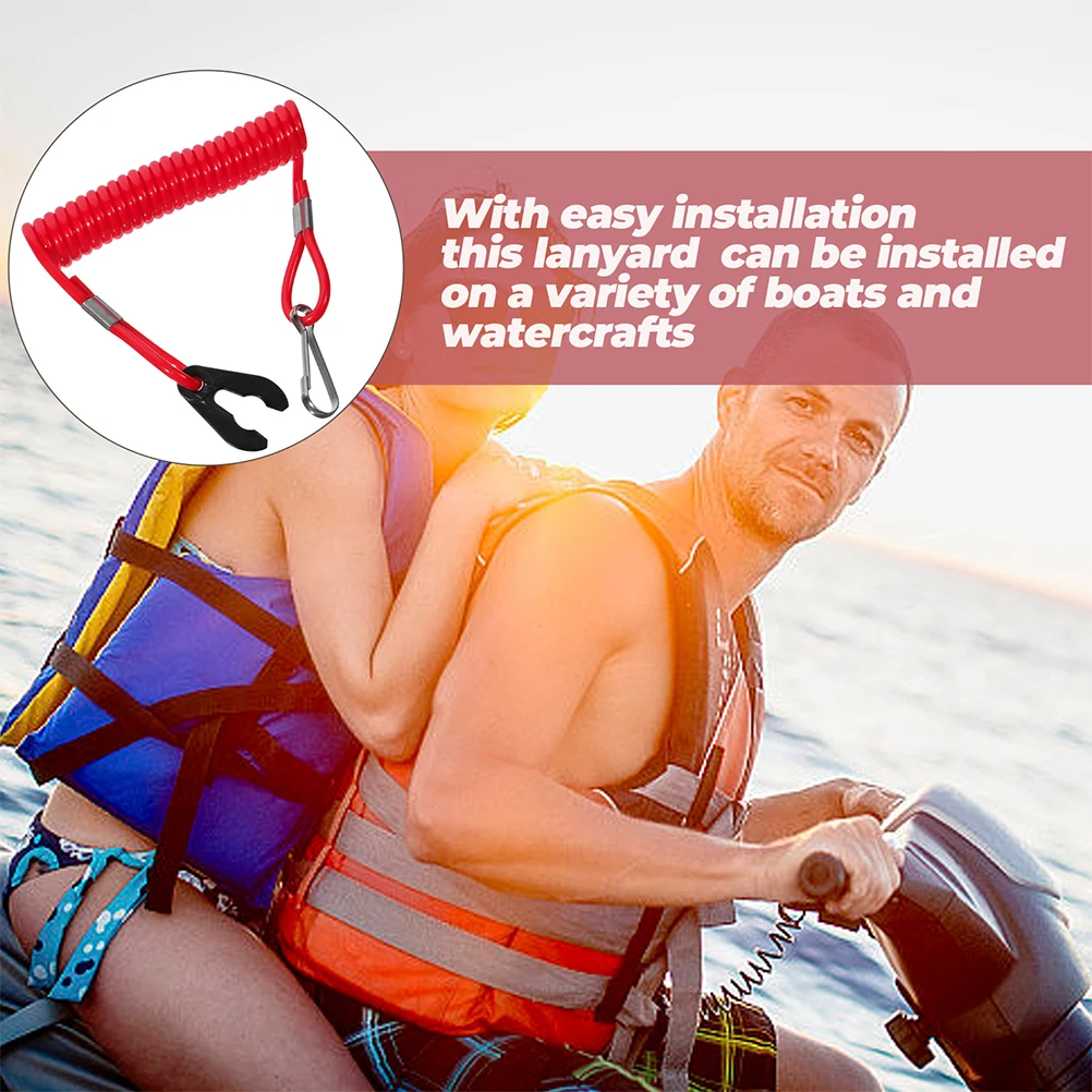 

Комплект из 3 шт. аварийных отрывных шнуров для лодочного двигателя, красный, высокопрочный, для экстренной остановки, для морских двигателей, для отключения топлива