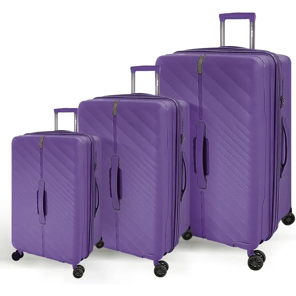 

3-Piece Luggage Set: 20/26/30 inches, TSA-Approved Lock, Large Spinner Wheels, Unisex Travel Suitcase