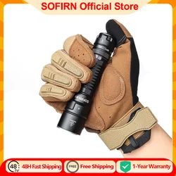 Sofirn SK1 SFT25R LED Tactical Flashlight 18650 Rechargeable 1300LM Powerful Torch With Rotary Switch