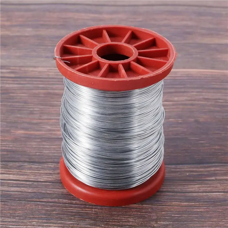 AB35-3Pcs 0.5 مللي متر 500 جرام أسلاك الفولاذ المقاوم للصدأ لتربية النحل خلية النحل إطارات أداة 1 لفة