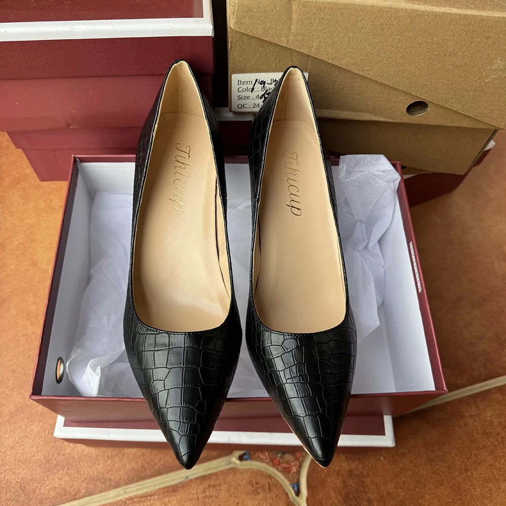 New 12cm 10cm Matte Black Red Snake Sexy Women Pointed Toe Thin High Heels Work Ladies Shallow Stiletto Party Pumps Dress Shoes