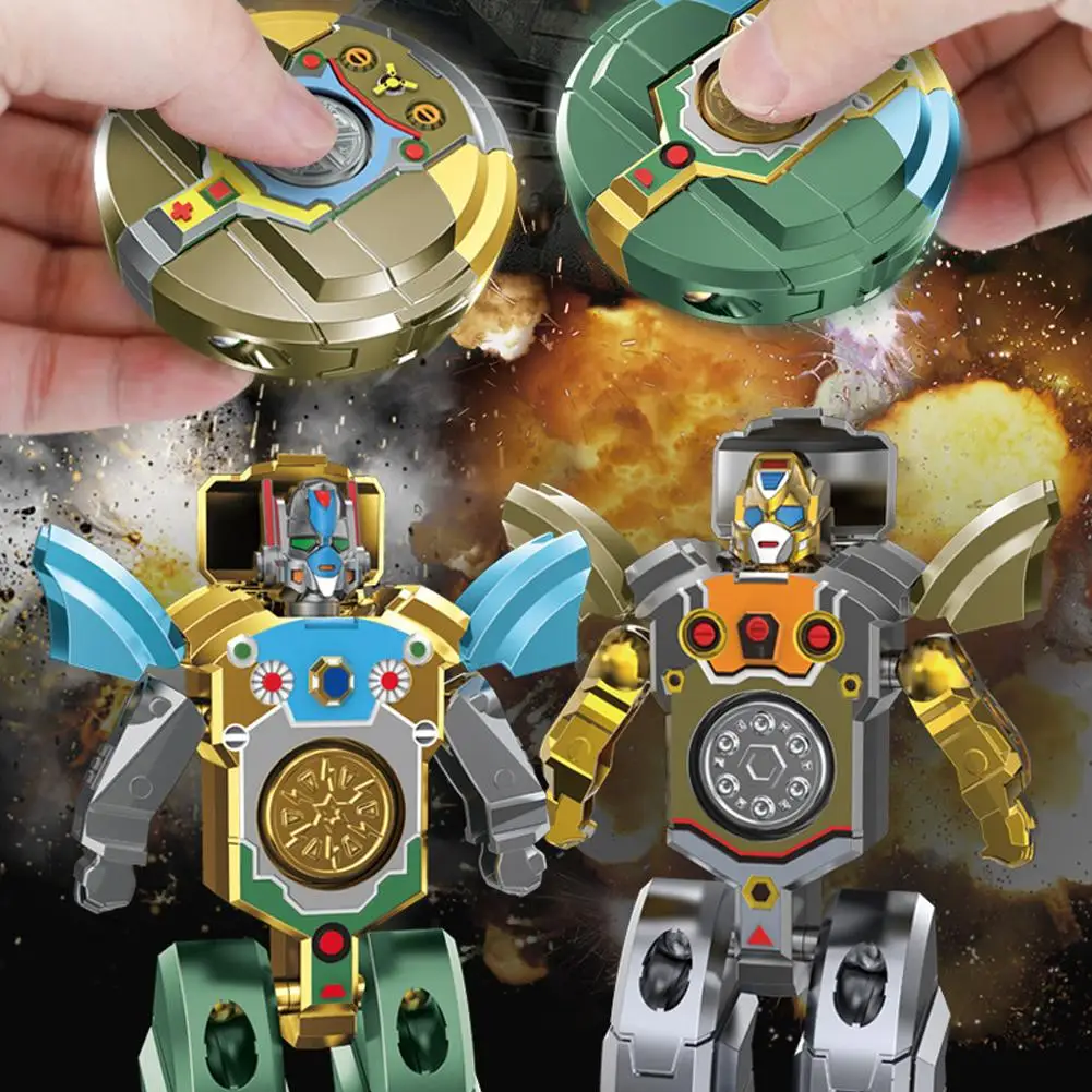 Robot Transformatie Fidget Spinner EDC Hand Spinner Anti-Angst Speelgoed Voor Kinderen Volwassen Verlicht Stress Vinger Spinner Geschenken