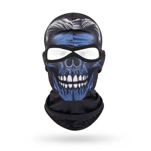 2 Holes Skull Balaclava Outdoor Motorcycle Riding Face Mask Windproof Caps Rider Head Cover Ski Masks MTB Bicycle Headgear - Image 14