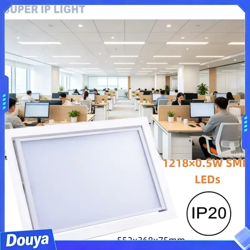 CRI95 200W Bi-Color 3200K-5600K Recessed Manual Flip Fanless Silent Professional Video Fill Light LED Studio Panel Light