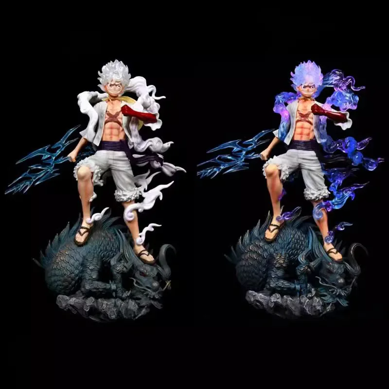 

One Piece Gear 5 Nika Luffy Wano Country Glowing Dragon Eye Anime Figure Statue Model Boxed Collectible Desktop Decor