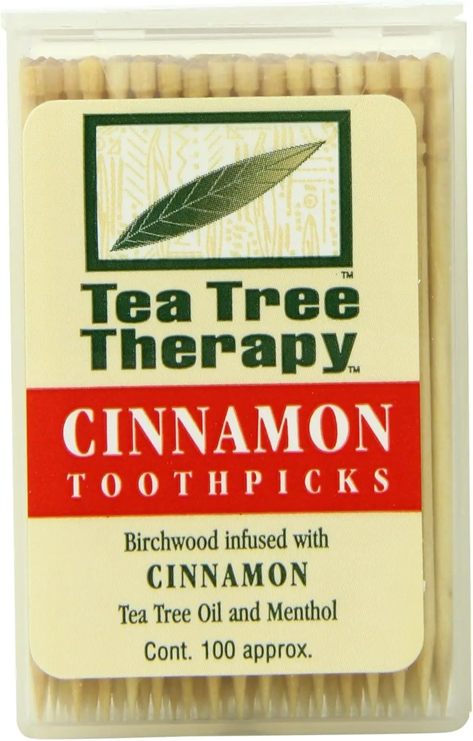 

Tree Therapy Toothpicks, Cinnamon, 100 Count