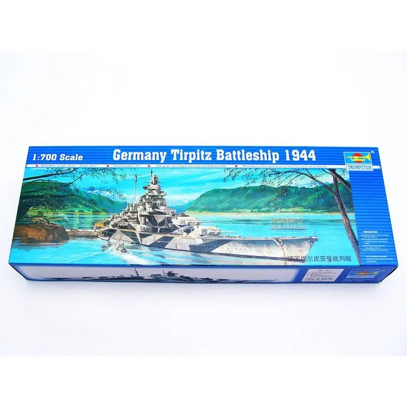 Trumpeter 05712 1/700 Germany Tirpitz Battleship 1944 - Scale Model Kit