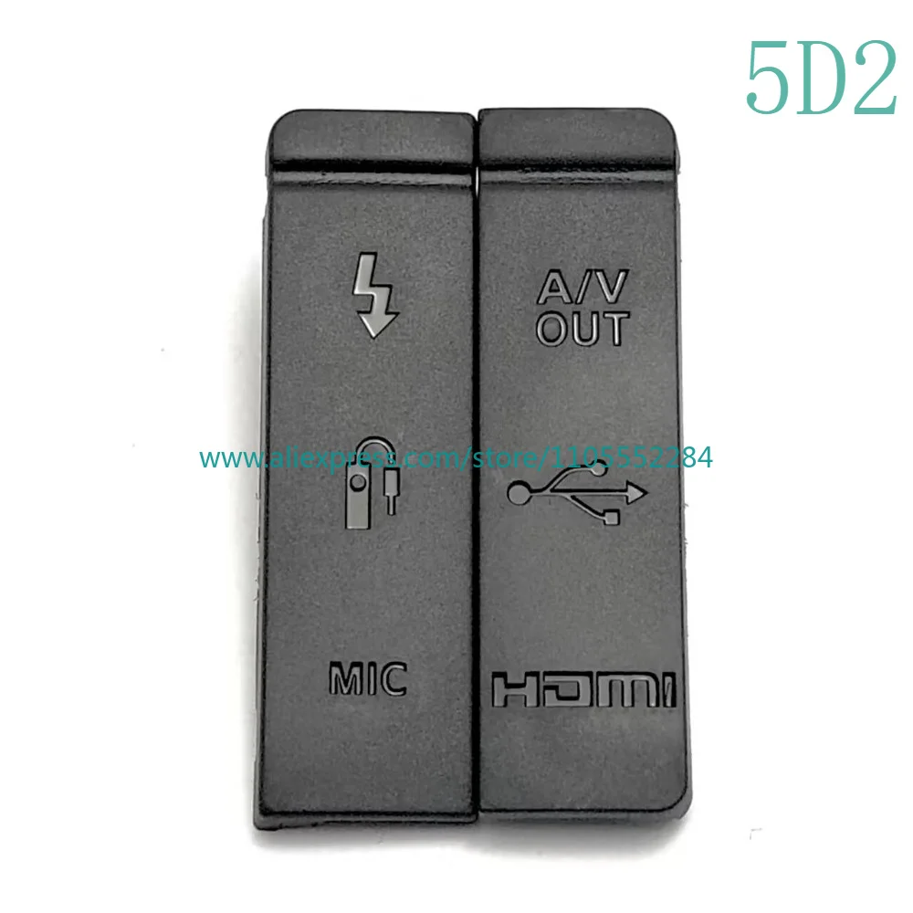 New HDMI-compatible MIC USB Rubber Cover Unit For Canon EOS 5D Mark II III IV 5D2 5D3 5D4 Camera Repair Part view 3