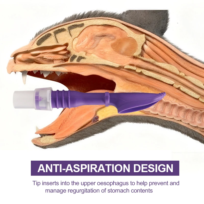 Canack Cat Blind Intubation Tube Medical Soft V-Gel Supraglottic Airway ET Tube Device For Cat Vet Consumables