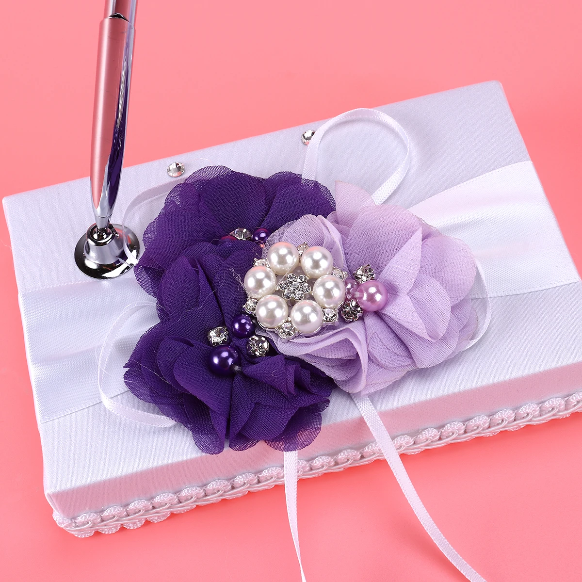 

4 Pcs Wedding Supplies Decoration Flowergirl Basket for Ring Pillow Western Style Bride