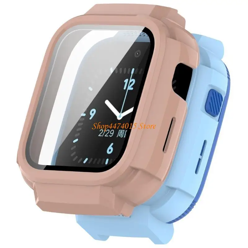 K1AA Watch Housing Protector Case with Screen Protector Film for T6C Watch Dustproof Cover Case Caseproof Case