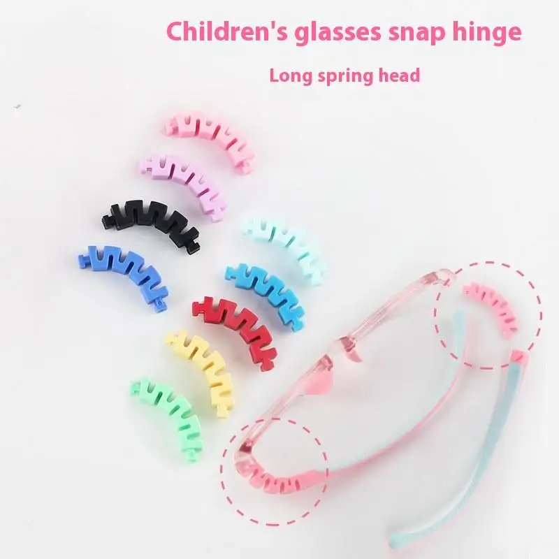 Children Silicone Glasses Legs Glasses Arm Anti-Slip Snap-on Eyeglasses Arm Replacement Multiple Color Silicone Glasses Legs