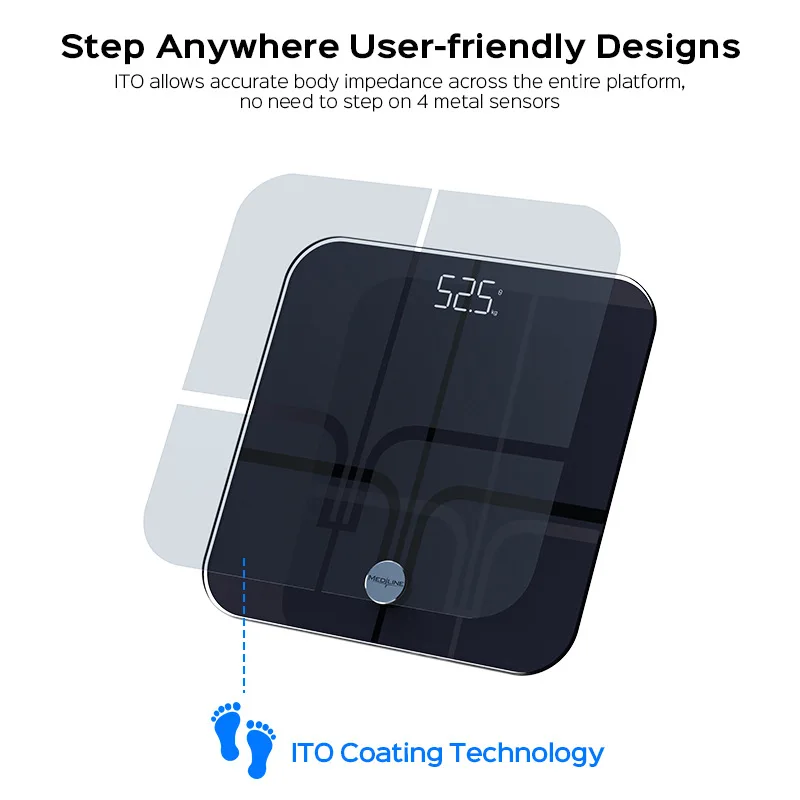 

For Body scale Smart Bluetooth body fat , foreign trade electronic Household weight Professional body fat