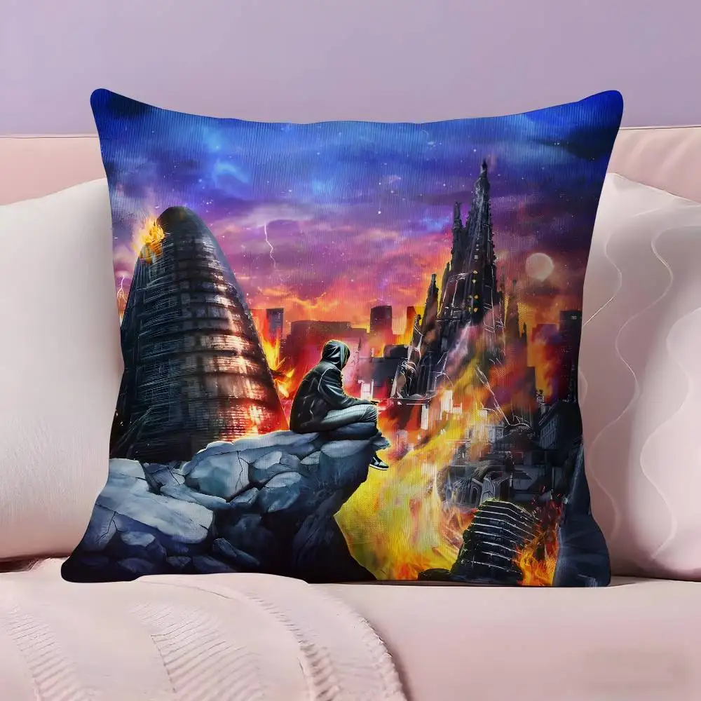 غطاء ألبوم مغني الراب B-BENY JR كيس وسادة غطاء وسادة فائق النعومة صديق للبشرة قماش سحابة مثل الراحة وسحاب مخفي