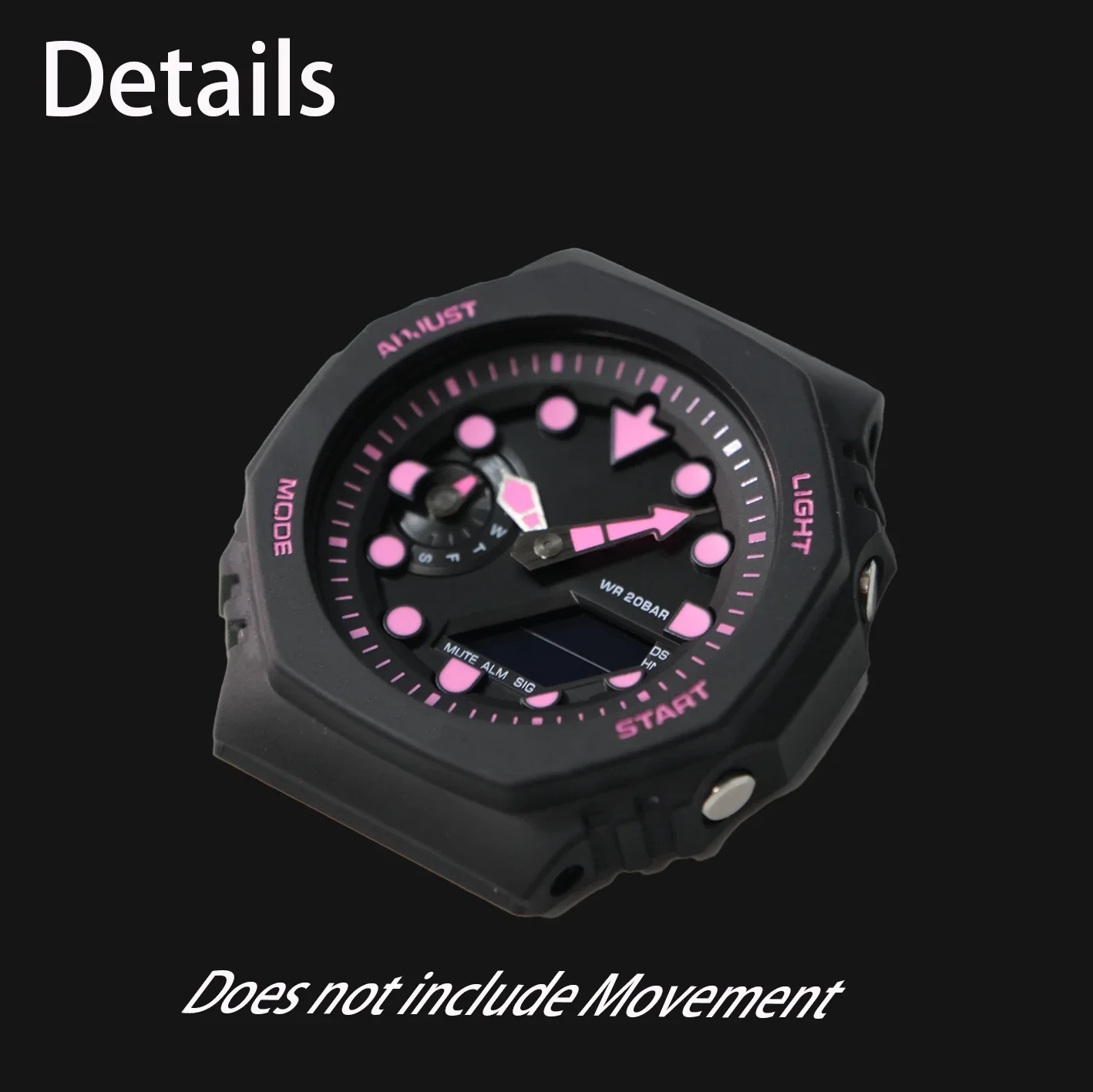 اليابان C1 سوبر مضيئة ساعة مزدوجة الأيدي مناسبة ل Casioak GA2100 GA2110 TUNA تعديل مقياس مؤشر كومبو تعديل الملحقات