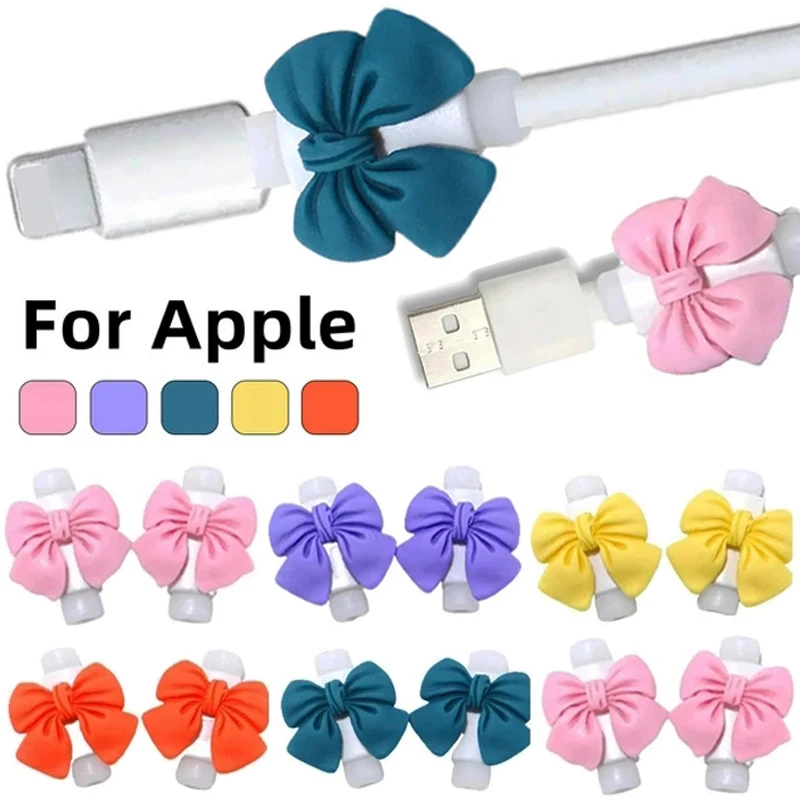 Cute Cartoon Cable Protector Cover for Phone Charger Cord Winder Data Line Protective Sleeve Fast Charger Cable Protection Clip