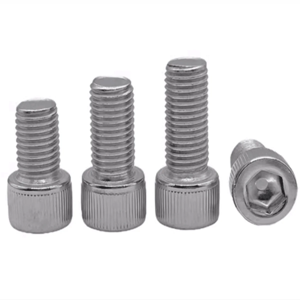 M3 304 Stainless Steel 18-8 Socket Head Cap Screws Bolts Allen Socket Hex Drive Full Thread DIN 912 A2