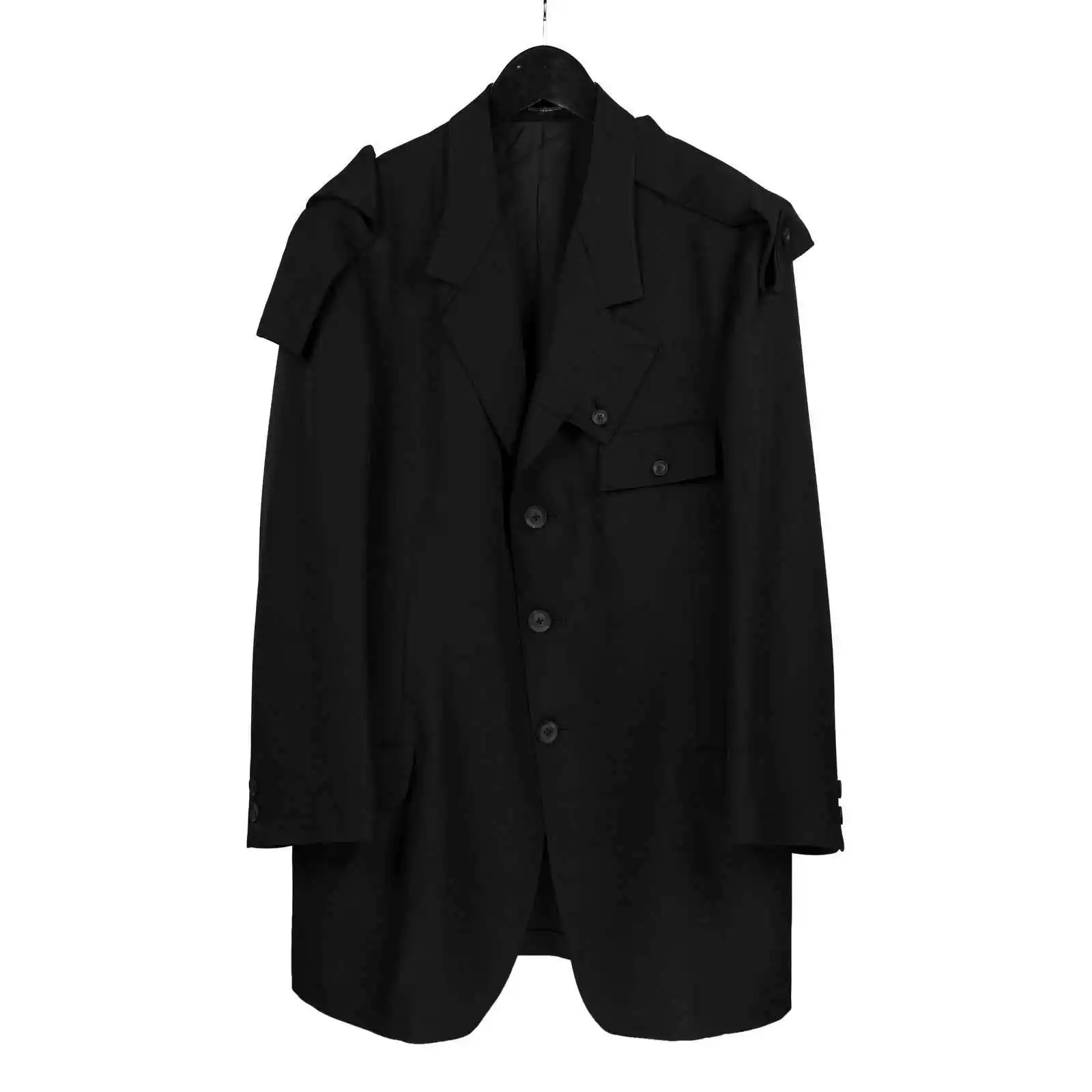 

TOP-YAMAMOTO original design dark and niche silhouette blazer for men, with a loose and casual design feel