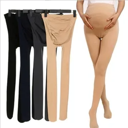 Adjustable Maternity Leggings Pregnancy Clothes Women Pregnant Pantyhose High Waist Body Shaper Pants Silk Stockings