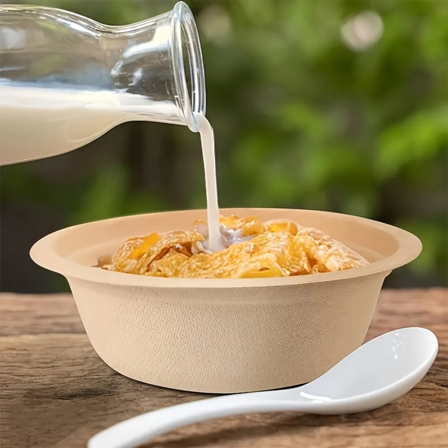 50/100 قطعة، أوعية ورقية قابلة للتحلل 16.91 أونصة أوعية سلطة فواكه للنزهات للاستعمال مرة واحدة، ديكور الحفلات، مستلزمات الحفلات، ديكور العطلات، العطلات