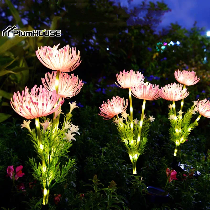

Solar Powered Shore Flower Ground Plug-In Lamp, Outdoor Waterproof, Beautiful Flower Decoration, Courtyard Lawn Decoration