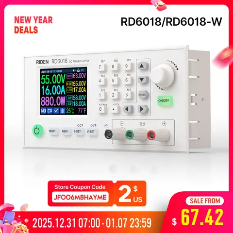 Adjustable Power Supply 60V 18A RD