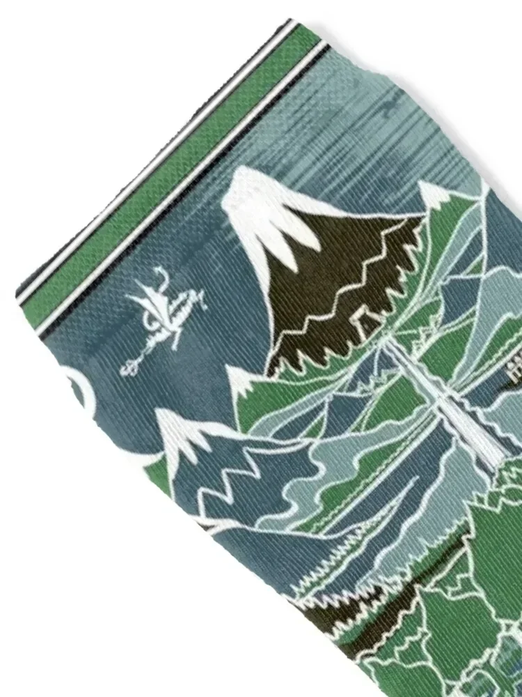 Forest mountain path in the style of J.R.R.Tolkien Socks loose FASHION winter thermal Hiking boots Men's Socks Luxury Women's