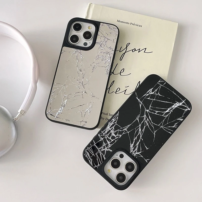 

Creative Broken Mirror Phone Case Cover for IPhone 11 12 13 14 15 Pro Max Case for IPhone 15 Pro Max