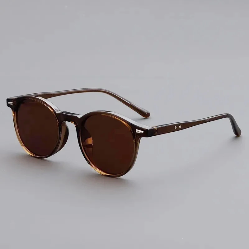 Vintage Runde Sonnenbrille für Damen und Herren, kreisförmige Sonnenbrille, ovale Sonnenbrille für Damen und Herren