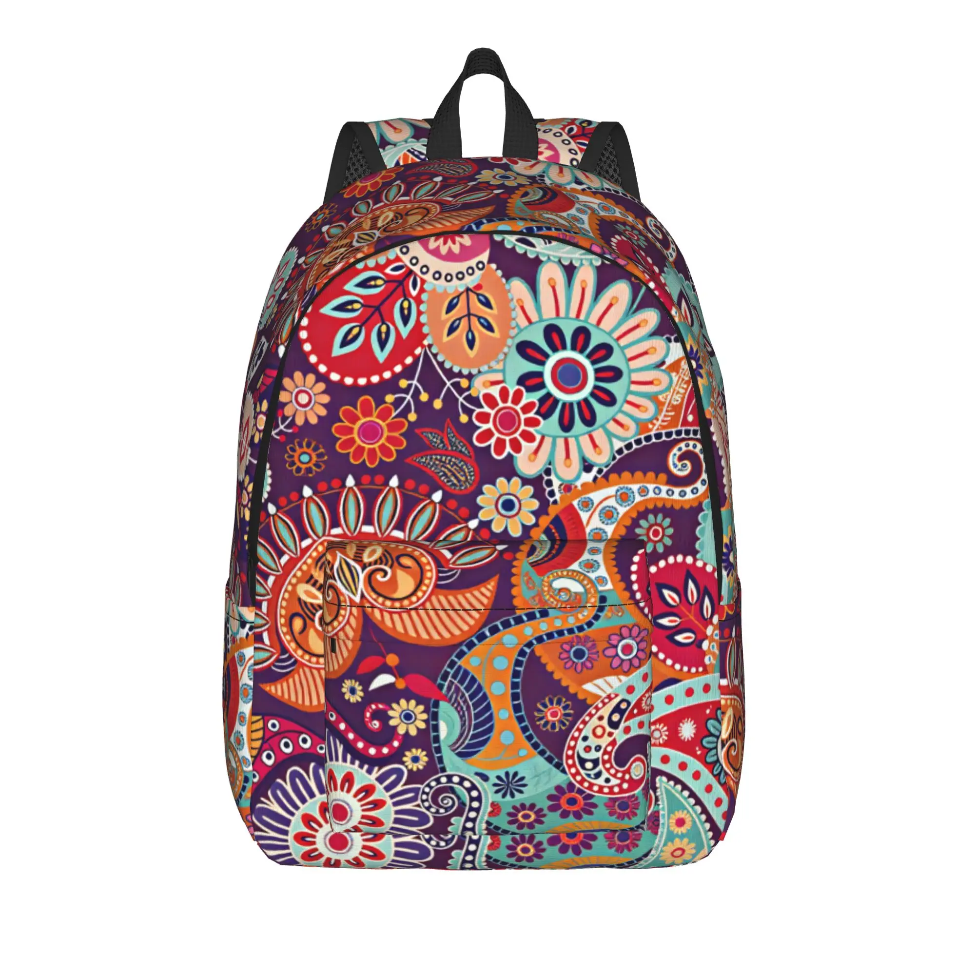 Vintage Brick Wall Haiti National Flag Backpack  Cycling Backpacks Female Kawaii School Bags High Quality Durable Rucksack