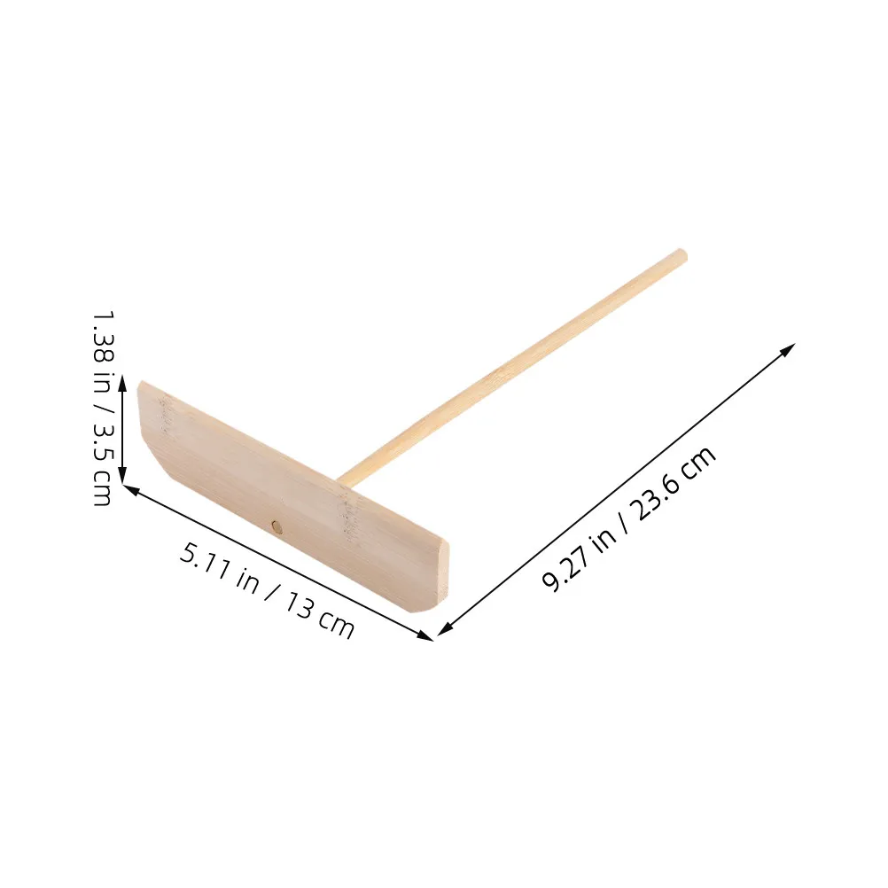 2Pcs Bamboo Pancake Spreader T-Shaped Crepe Spreader Tool for Distribution Home Kitchen Cooking Utensils Baking