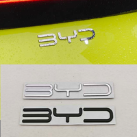 For BYD SEAL QIN HAN SONG Plus ATTO3 SEAL Metal Chrome Black Logo BYD Emblem Letters Sticker Car Trunk Badge Auto Accessories