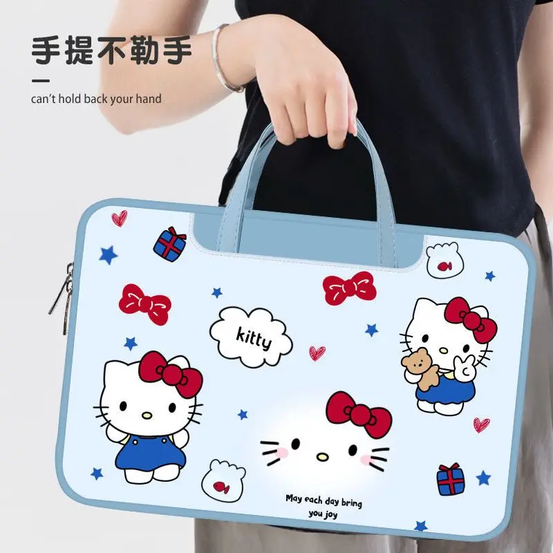 

Аниме подарок Sanrio Hello Kitty сумка для ноутбука милый большой емкости органайзер для планшета мультяшная сумка чехол для ноутбука 12 13 дюймов 14 дюймов 15 дюймов 16 дюймов