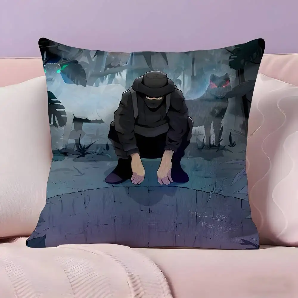 غطاء ألبوم مغني الراب B-BENY JR كيس وسادة غطاء وسادة فائق النعومة صديق للبشرة قماش سحابة مثل الراحة وسحاب مخفي