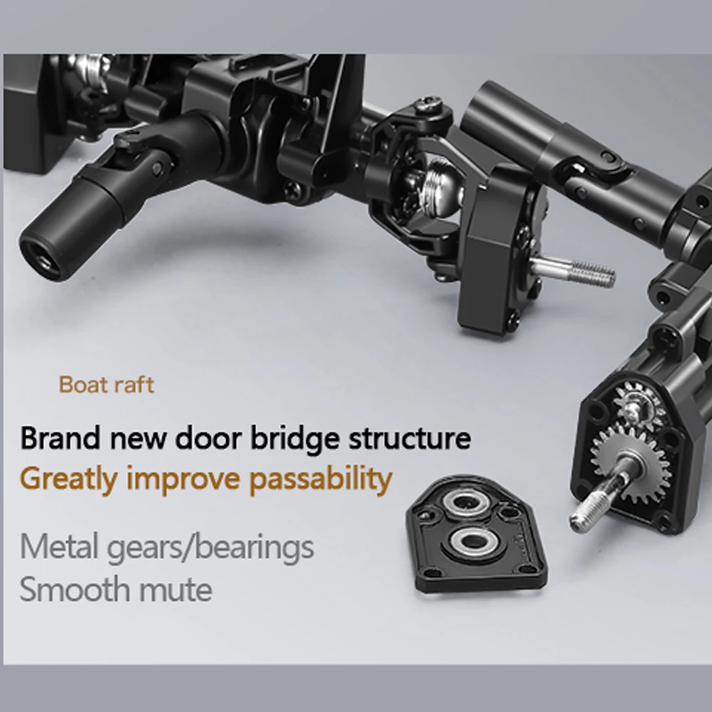 MN333 1:18 Symulacja Samochodu RC Terenowego Zdalnie Sterowanego, Model MN w Pełnej Skali z Stopu Metali, Ciężarówka RC MN 333, Idealny Prezent dla Chłopca
