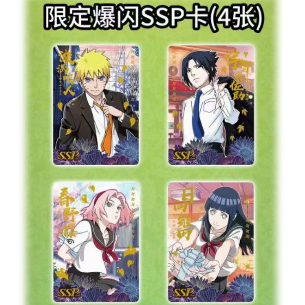 Okazja Cena Little Dino Naruto HY-0705 Karta kolekcjonerska Hinata Sakura Sasuke Booster Box TCG Anime Dzieci Hobby Zabawka i prezent