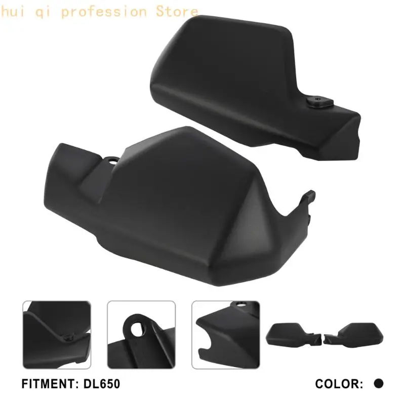 Geformtes Motorrad-Handschutzabdeckungsset für DL650 2004–2023, schwarzes linkes und rechtes Abdeckungsset für den täglichen – Detail 4