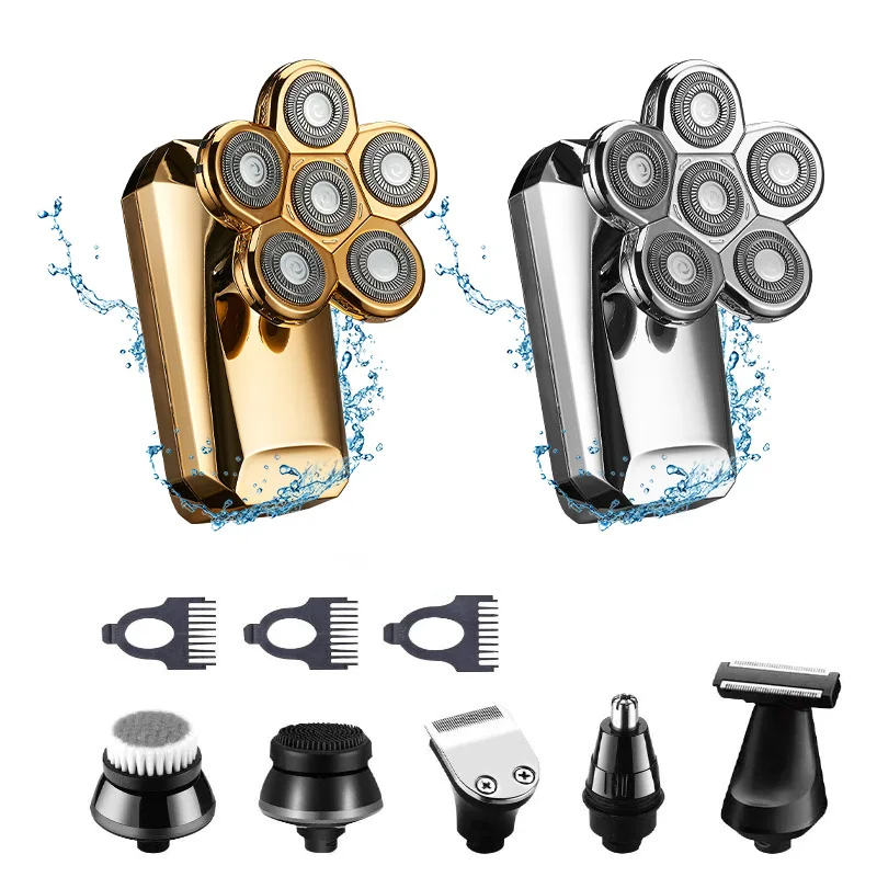 Digital Display Electric Shaver Hair Trimmer Beard Electric Razor Wet Dry Men Facial&body Shaving Machine LCD Bald Artifact