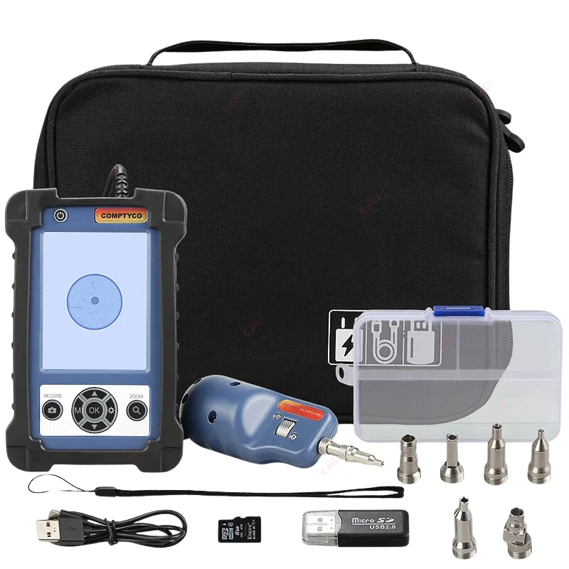 AUA-400 Fiber Optic Inspection Microscope Probe Optic End Face Video Probe Microscope für SC/FC/ST/LC GSM Netzwerkkompatibilität