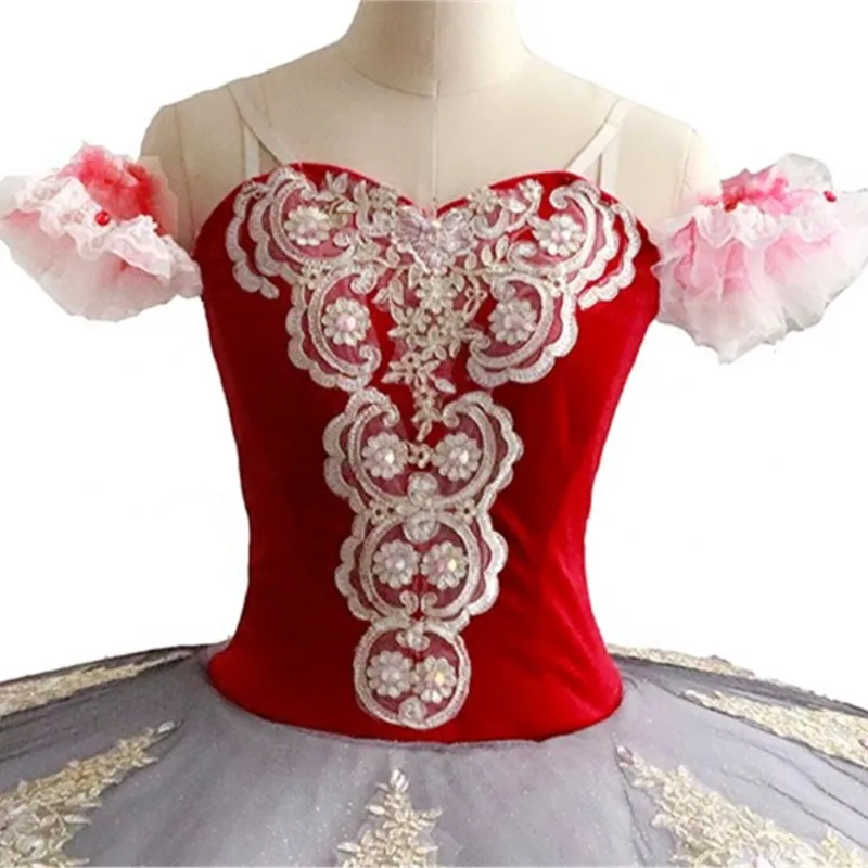 새로운 어린이 소녀 공연 경쟁 착용 발레 전문 투투