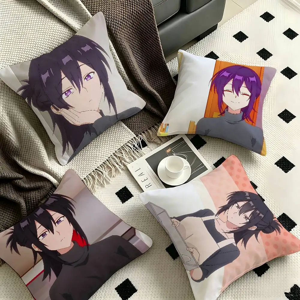 1pc Motoko Izumi Anime Characters Pillow Case Fashion Square Pillowcase Bedroom Sofa Room Ins Decoration Leisure
