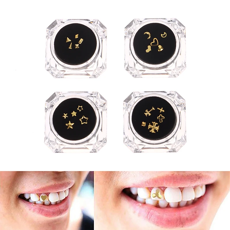 5pcs/Box Fashion Teeth Gems Kit Tooth Jewelry Diamonds Whitening Teeth Whitening Ornaments Denture Acrylic Dental Products