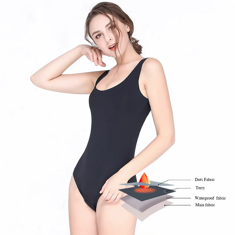 women's Large size swimsuit physiological underwear four-layer leak-proof absorbent non-sanitary Napkin period swimsuit pants 