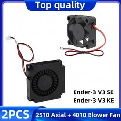 Voor Ender-3 V3 SE ventilator 24v set, 2510 axiale ventilator en 4010 ventilator voor 3D-printer Ender-3 V3 SE/Ender-3 V3 KE