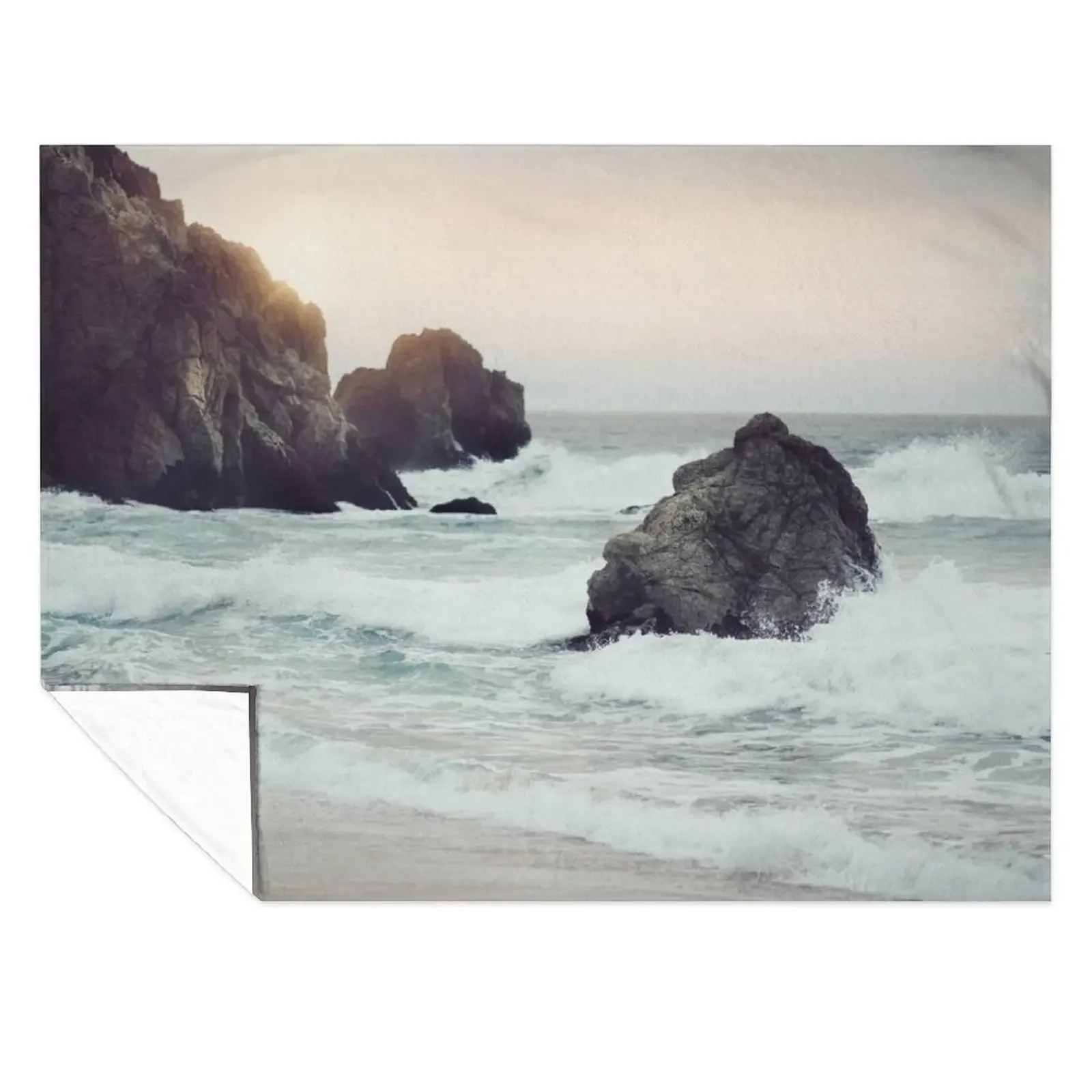 

West Coast Beach Throw Blanket Sofa Plush Beautifuls Travel Blankets