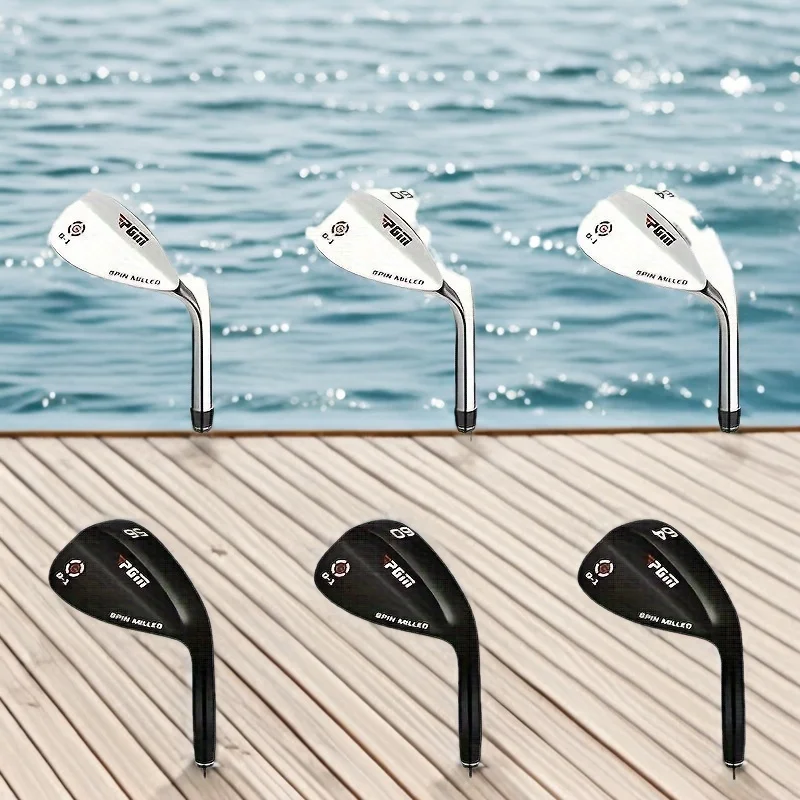 1 piece of PGM stainless steel golf sand wedge, comes with two random grip models, loft angle 50°-64°, SG002