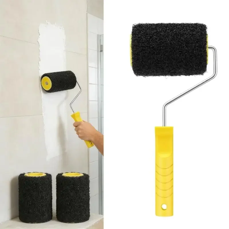 652F Heavy Duty Paint Roller Set Includes 4 Inch Rollers And Ergonomic Handle For Interior Wall Painting