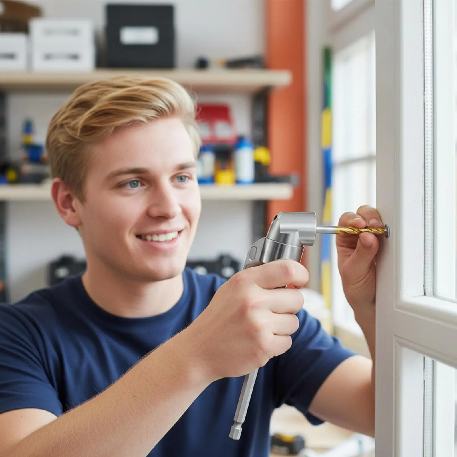 

Адаптер для прямоугольной дрели, 105-градусная розетка, отвертки 1/4 дюйма для склада, гаража, строительной площадки, дома