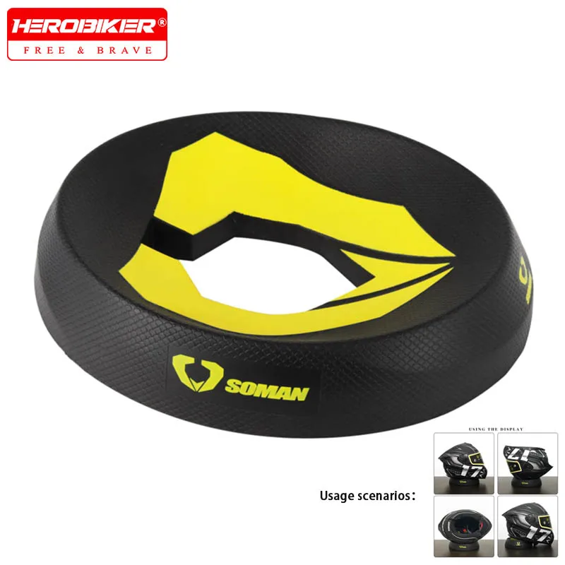 

Motorbike Helmet Stand Helmet Service Pad Helmet Support for Moto Snowmobile Scooters Helmets Portable Motorcycle Helmet Stand