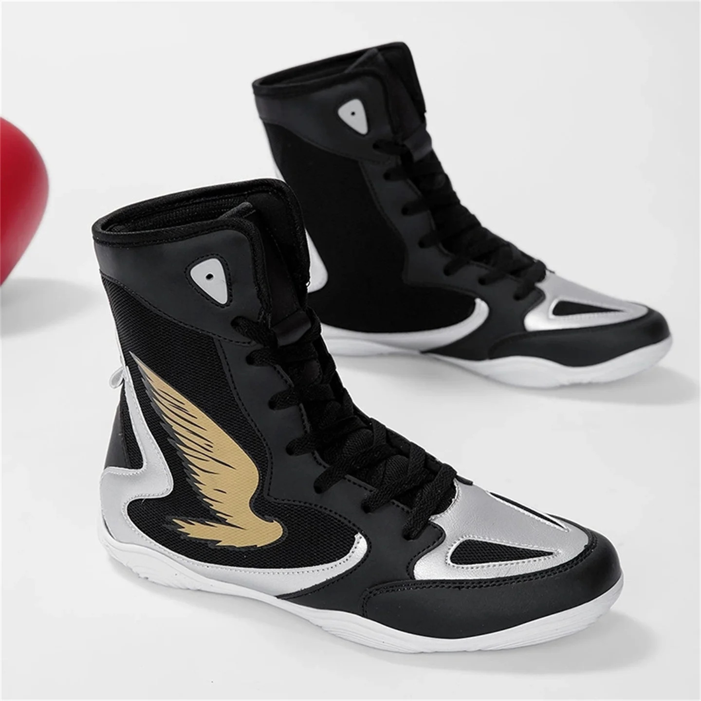 

Wrestling Shoes, Sanda Fighting Shoes, Non-Slip And Wear-Resistant Martial Arts Training Boxing Shoes, Men's Combat Shoes